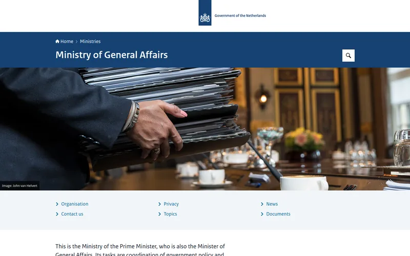 Ministry of General Affairs (NL) aloldala