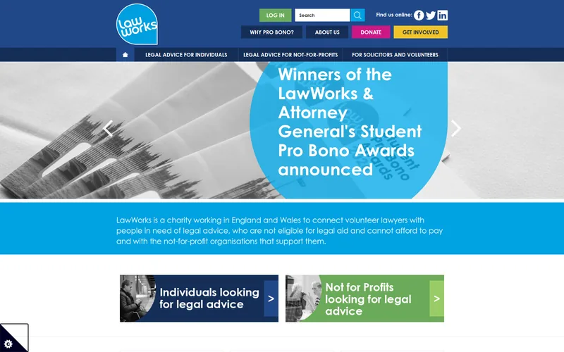 LawWorks weboldala