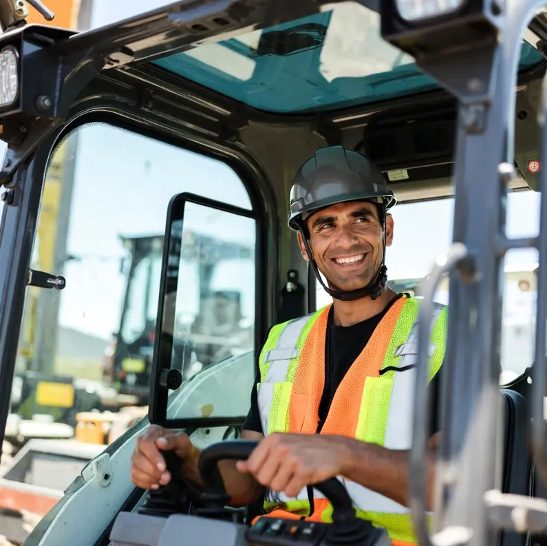 Földmunkagépek használata építési munkák során